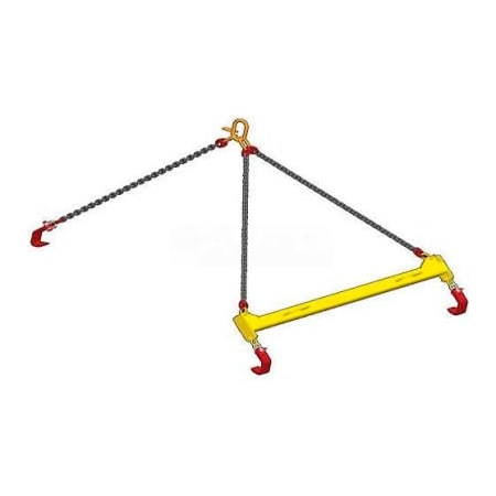 Machining & Welding By Olsen M&W Plate Lifting Beam - 10,000 Lb. Capacity 14633